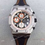 Swiss 3126 Audemars Piguet Royal Oak Offshore Watch Orange Black Leather Band